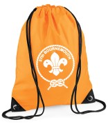 Flo Orange PE Bag Mock Up Front